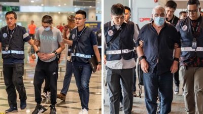 两名嫌犯在吉隆坡国际机场落网，已被引渡回新加坡。