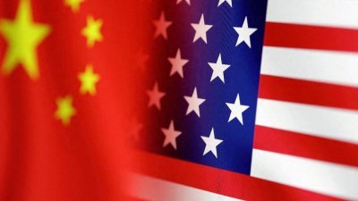 中国和美国国旗示意图。（路透社档案照）
