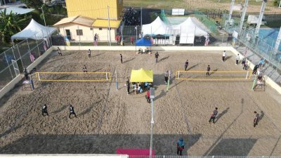 由槟州政府所建设，坐落在威省区的第一个沙滩排球场已在今年3月竣工。