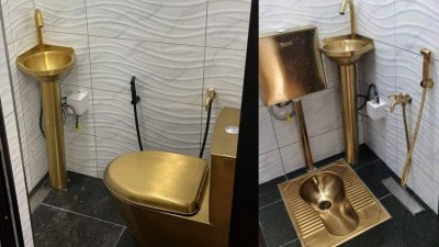 南香茶餐室响应地方政府发展部推动“BMW”厕所标准的号召，打造金厕所。