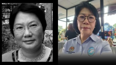 左图：罗梅芳校长；右图：马来西亚校长职工会总会长蔡淑祯