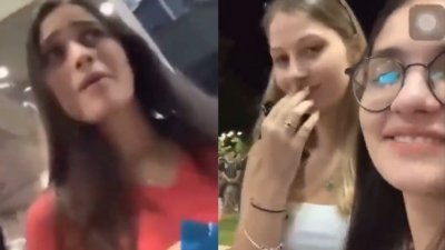巴西3名女大生嘲笑年龄较大的同班同学，引起众怒，还可能因此被控告。（图取自网络）