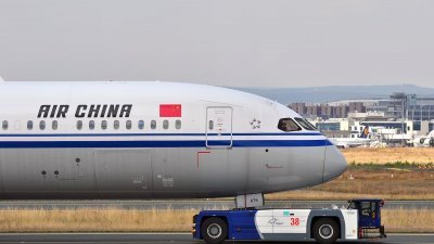 图为中国国航的航班。（图取自Shutterstock）