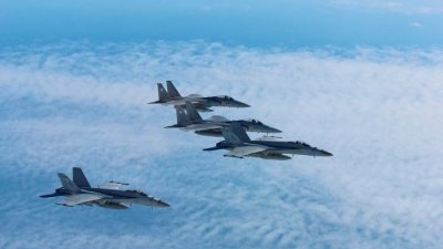 日本航空自卫队F-15战斗机示意图。（图取自日本防卫部空军参谋部/路透社）