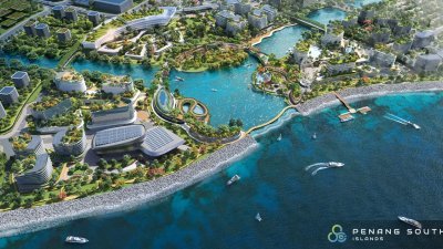 槟南岛计划矽谷岛设计图。