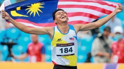 柬埔寨东运会金牌得主乌玛奥斯曼决心再次打破全国男子400公尺纪录。