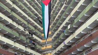 针对网传槟岛市政厅不批准利华路人民组屋悬挂巴勒斯坦国旗一事，槟岛市议员罗海扎否认此事，表示市政厅正在重新审核，以便在市议会上取得批准。