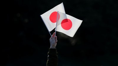 日本国旗示意图。（图取自路透社）