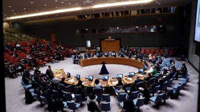 联合国安理会当地时间周三再次就以巴局势决议草案进行表决，美国否决了巴西提出的决议草案。（图取自法新社）