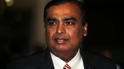 印度最大私营集团信实工业（Reliance Industries）董事长、亚洲首富安巴尼（Mukesh Ambani）。（图取自路透社）