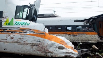 台铁2021年4月2日发生致命脱轨事故的太鲁阁号列车。（图取自网络）