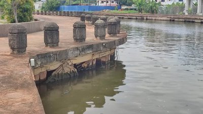马六甲河第二期美化工程地段的设施残旧，需要展开维修和提升。