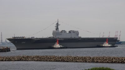 日本大型护卫舰“加贺”号。（图取自网络）