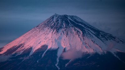 日本富士山。（法新社档案照）
