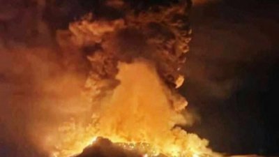 印尼鲁昂火山喷发　气象局：未影响东马空气素质