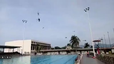 【海军直升机相撞】 拍摄军演录下直升机相撞坠机时刻　“事件就在头顶上发生”