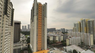 新加坡中峇鲁文忠路第9B座组屋一个5房式单位，以158万8000新元（约556万5431令吉84仙）转手，创下新加坡最高组屋转售纪录。 （档案照）