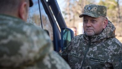 扎卢日内是备受欢迎的乌克兰武装部队总司令。（图取自法新社）