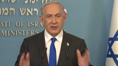 以色列总统内塔尼亚胡在周三的简报中强调：“我们的安全和中东和平的前景取决于一件事：彻底战胜哈马斯。”（图取自X/Prime Minister of Israel）