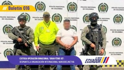 厄瓜多尔内政部X社交平台展示破获贩毒集团的信息。（图取自X社交平台@MinInteriorEc）
