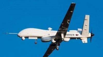KUS-FS无人机外形上与美国MQ-9“死神”无人机有不少相似之处，被称为韩国版“死神”。（图取自网络）