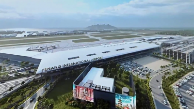 槟城国际机场扩建计划概念设计图。