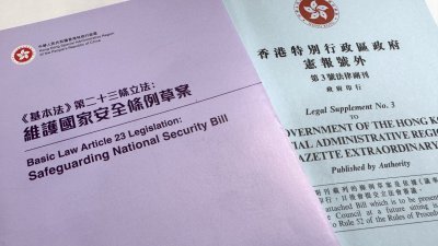 香港政府就《维护国家安全条例草案》提出多项修订。（图取自香港电台网站）