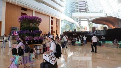 根据新指引，旅游团不能在滨海湾金沙逛酒店大堂。