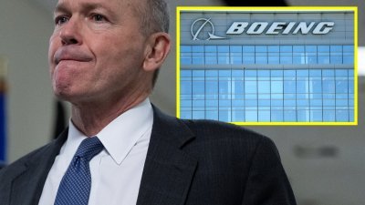 美国波音（Boeing）公司首席执行员卡尔霍恩当地时间周一宣布，其将于2024年年底卸任。（图取自法新社）