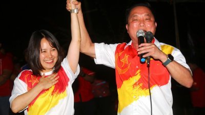 【新古毛补选】 黄瑞林倾尽全力为彭小桃拉票　促选民拒绝有毒政治