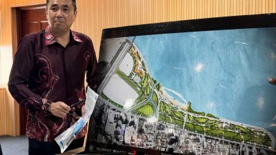 方美铼周四召开记者会，否认网民在面子书发贴文指“葛尼湾计划”部分土地将用于兴建酒店一事。