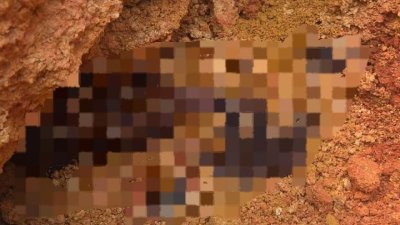 遭活埋的48岁男子已证实身亡。（柔消拯局）