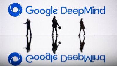 多名科技从业人员最近已从谷歌旗下AI公司——Google DeepMind辞职，或正准备离职，原因是对这家科技企业的军事合约感到忧虑。（图取自法新社）