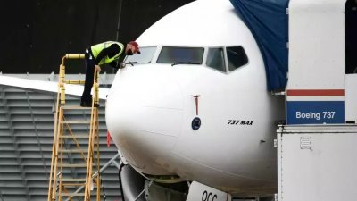 波音（Boeing）表示，在明年下半年之前，旗下737 Max型号飞机的产量不会大幅提升。（图取自法新社）